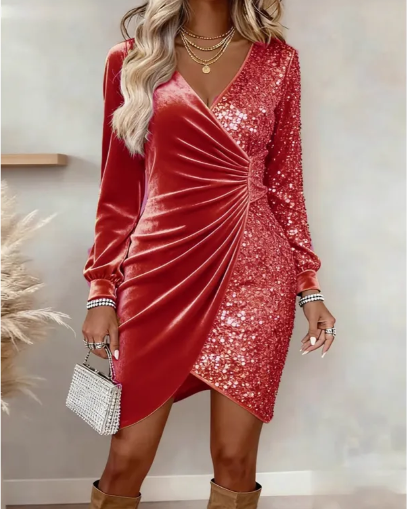 Vani™ | Elegant Sequin Party Dress