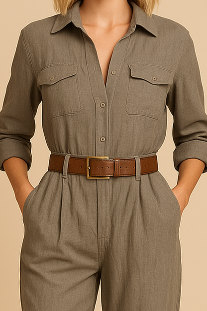 Livia™ | Modern utility-style jumpsuit
