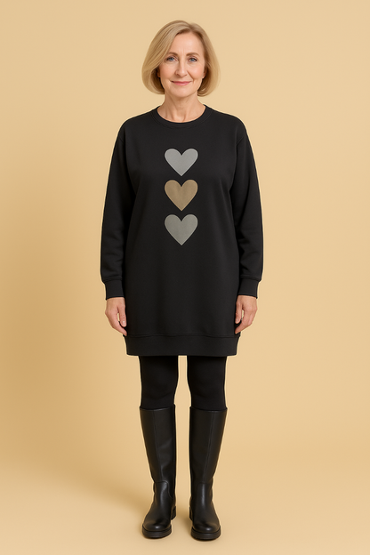 Nara™ | Casual long sweatshirt dress