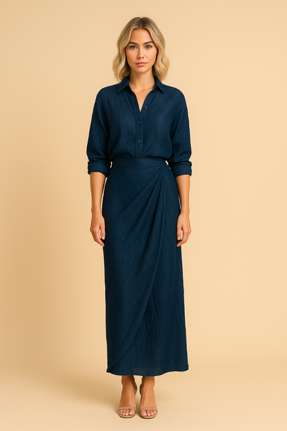 Nayla™ | Stylish Pleated Maxi Outfit