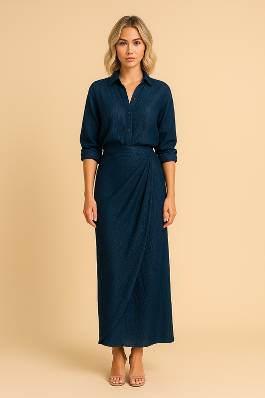 Nayla™ | Stylish Pleated Maxi Outfit