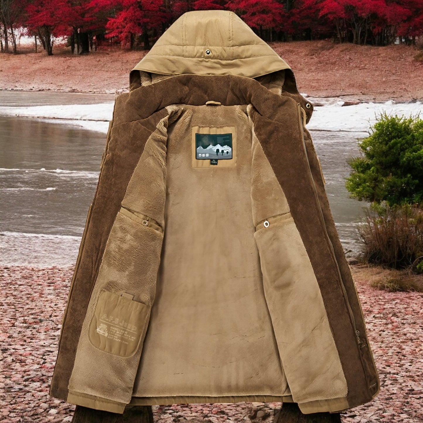 Carlsson™ | Cargojacka med flera fickor för män