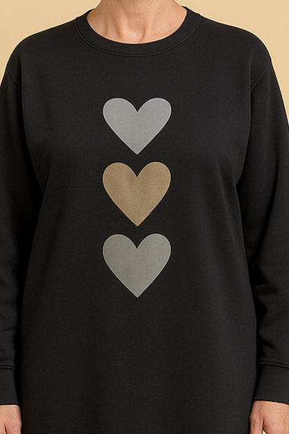 Nara™ | Casual long sweatshirt dress