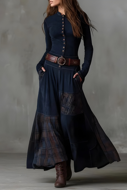 Sira™ | Elegant Vintage Maxi Dress