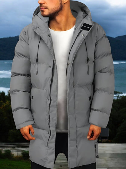 Liedholm™ |  Lång vinterjacka med huva för herrar