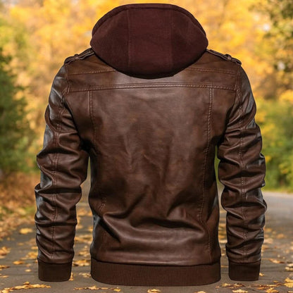 Molander™ | Motorcykel Skjortjacka i läder för män