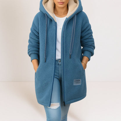 Mira™ | Cozy Fleece Hooded Coat