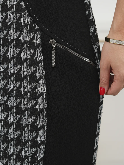 Lysa™ | Stylish Patterned Midi Dress