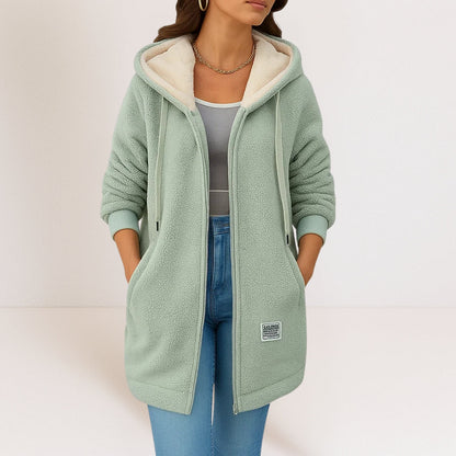 Mira™ | Cozy Fleece Hooded Coat