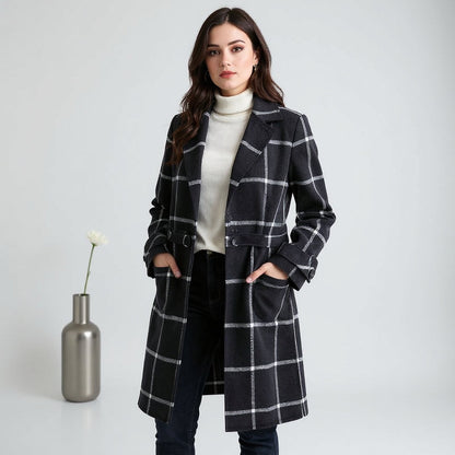 Miri™ | Stylish Patterned Long Coat