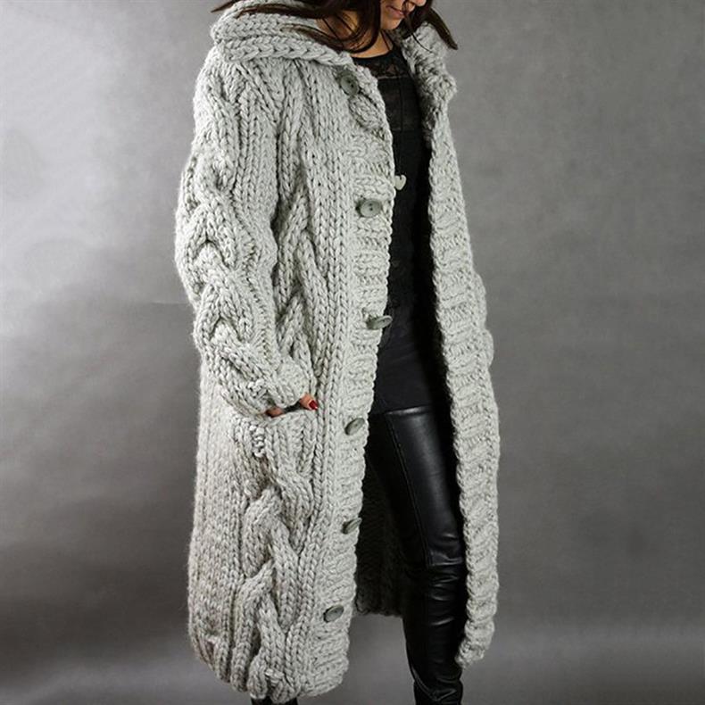 Lora™ | Thick Knitted Coat