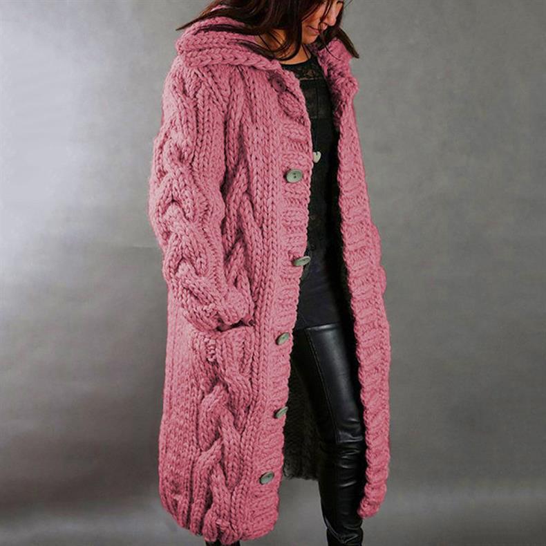Lora™ | Thick Knitted Coat