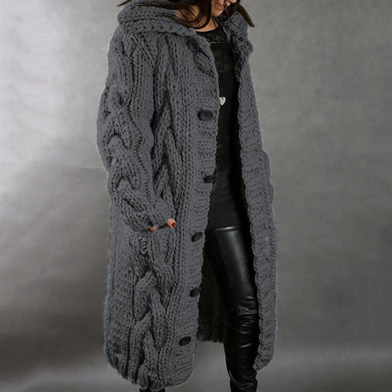 Lora™ | Thick Knitted Coat
