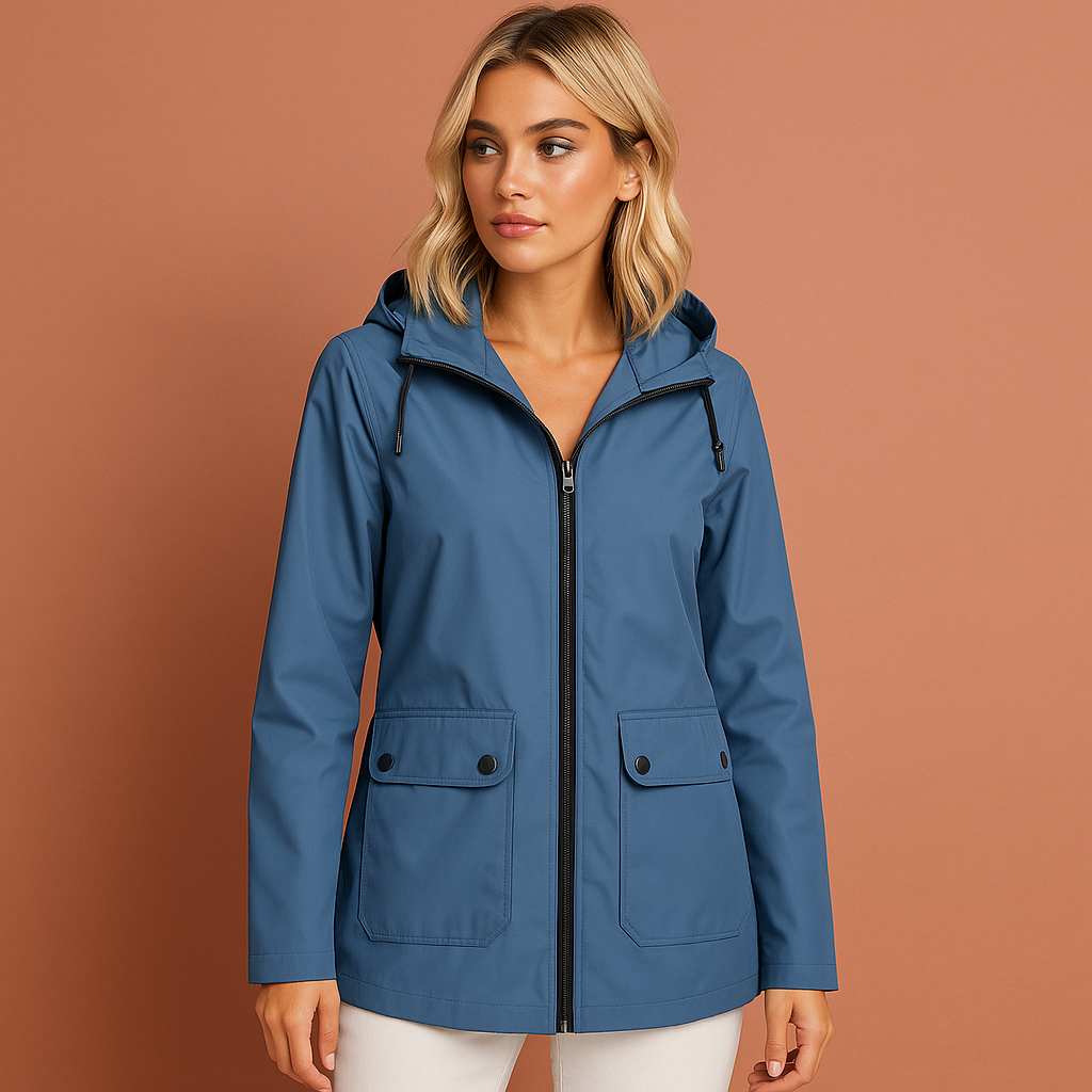 Waterproof jacket with hood for women | Leelie