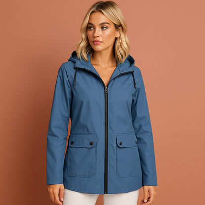 Waterproof jacket with hood for women | Leelie