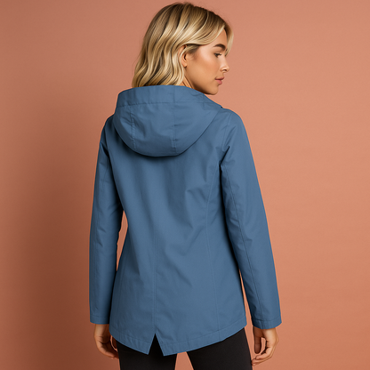 Waterproof jacket with hood for women | Leelie
