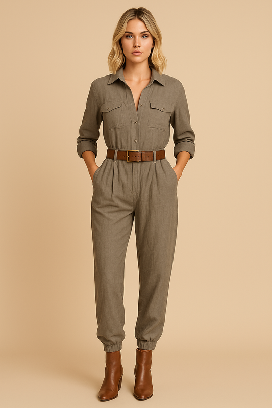 Livia™ | Modern utility-style jumpsuit