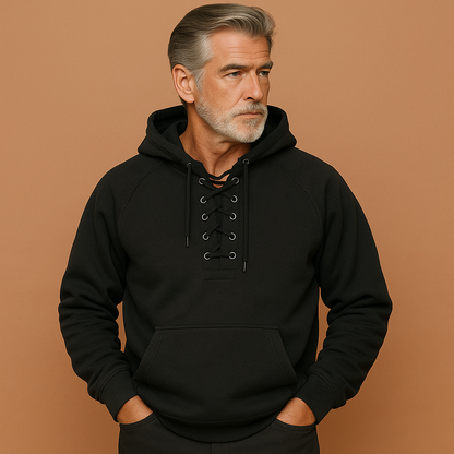 Lorin™ | Bold lace-up hoodie jacket