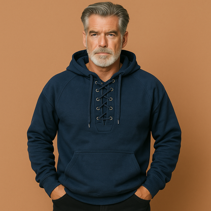 Lorin™ | Bold lace-up hoodie jacket