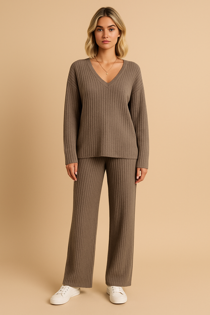 Amaris™ | Soft ribbed knit lounge set