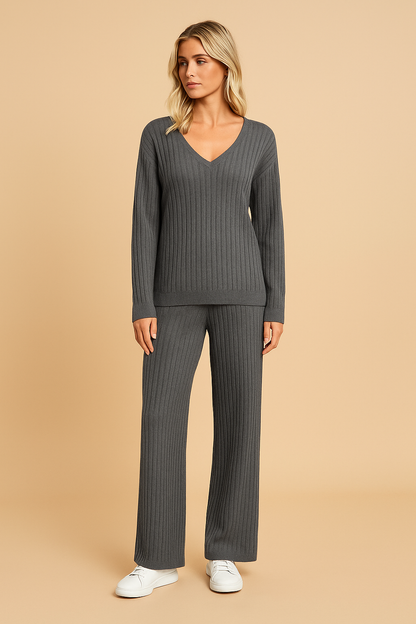 Amaris™ | Soft ribbed knit lounge set