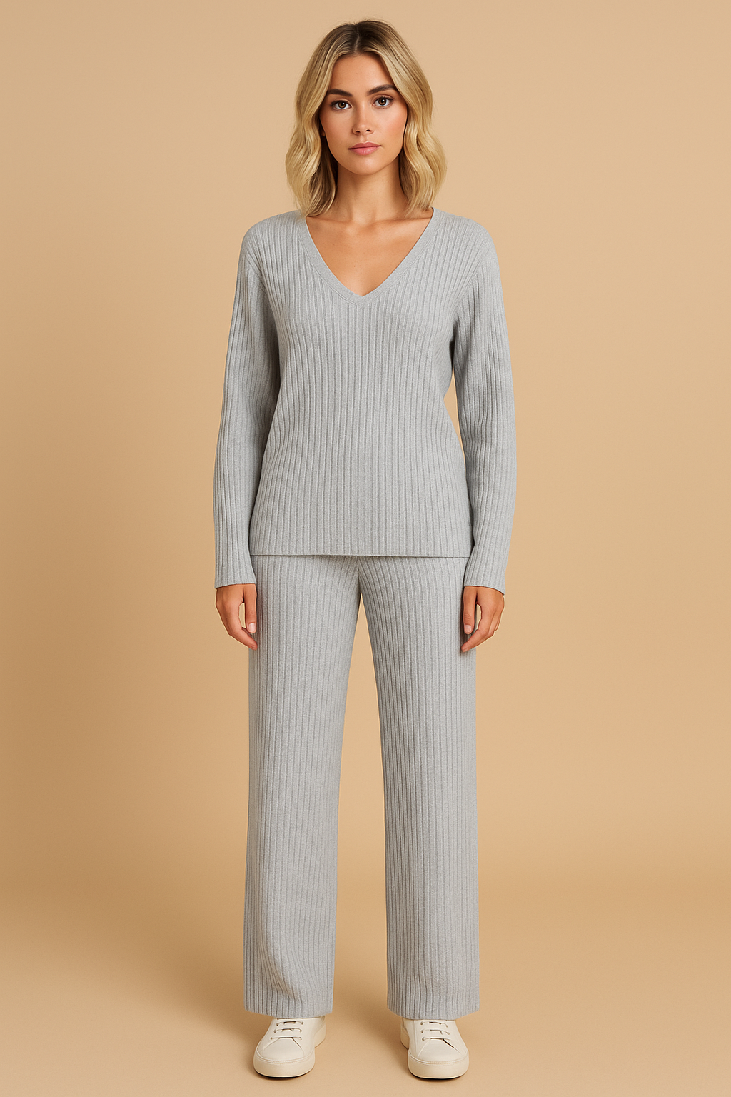 Amaris™ | Soft ribbed knit lounge set