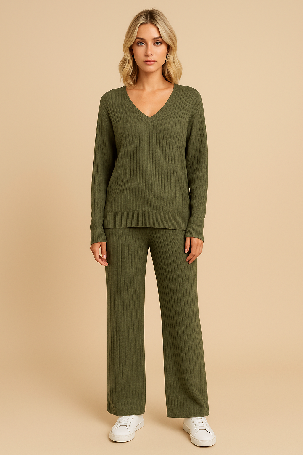 Amaris™ | Soft ribbed knit lounge set