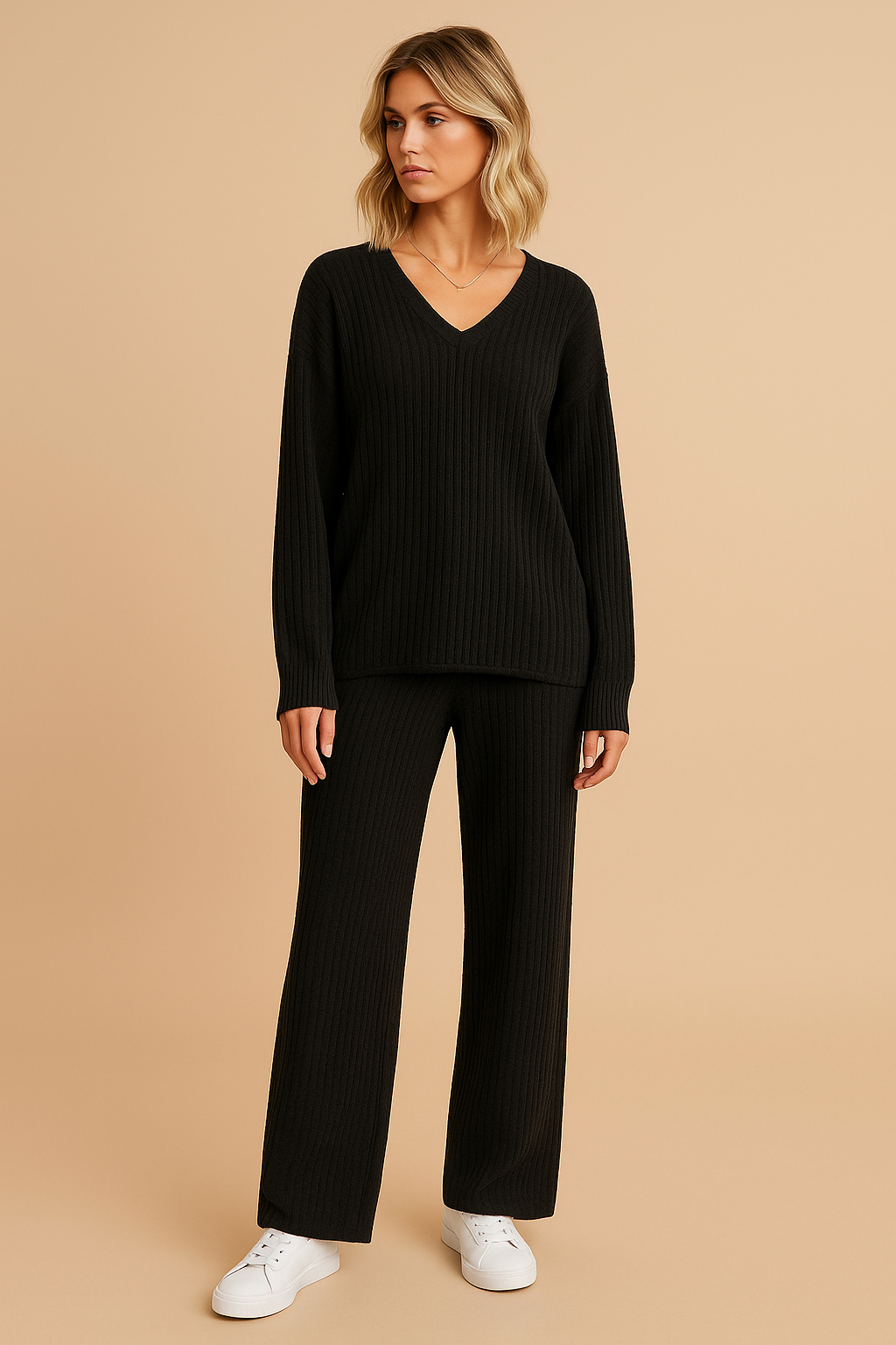 Amaris™ | Soft ribbed knit lounge set