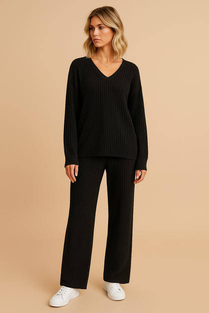 Amaris™ | Soft ribbed knit lounge set