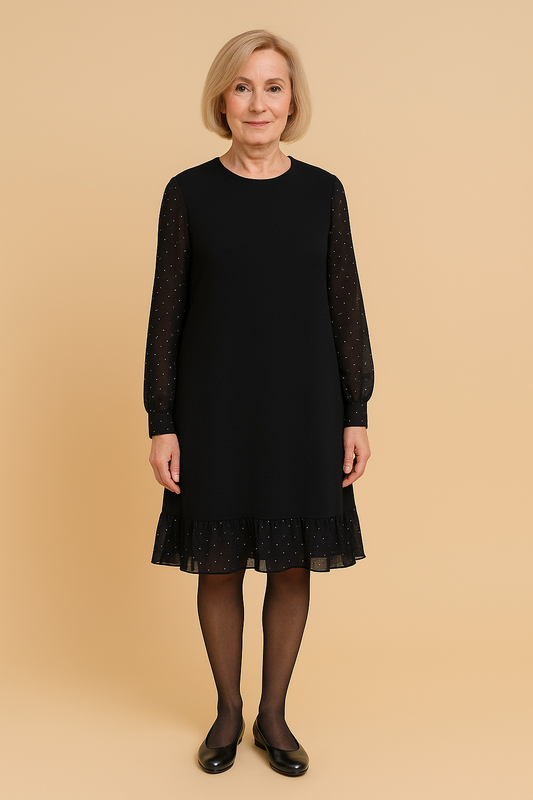 Mara™ | Elegant chiffon sleeve dress