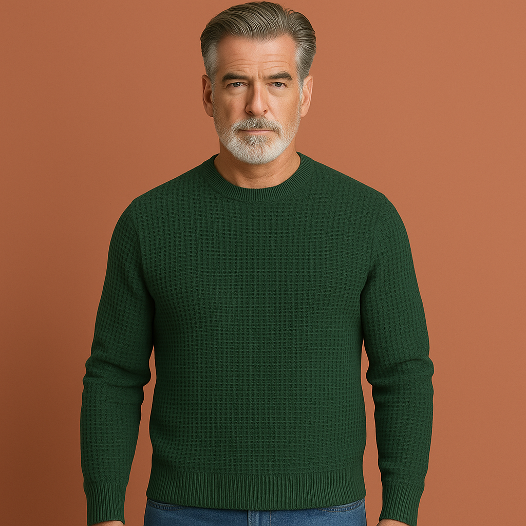 Comfortable Men's Cotton Blend Sweater | Timo