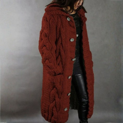 Lora™ | Thick Knitted Coat