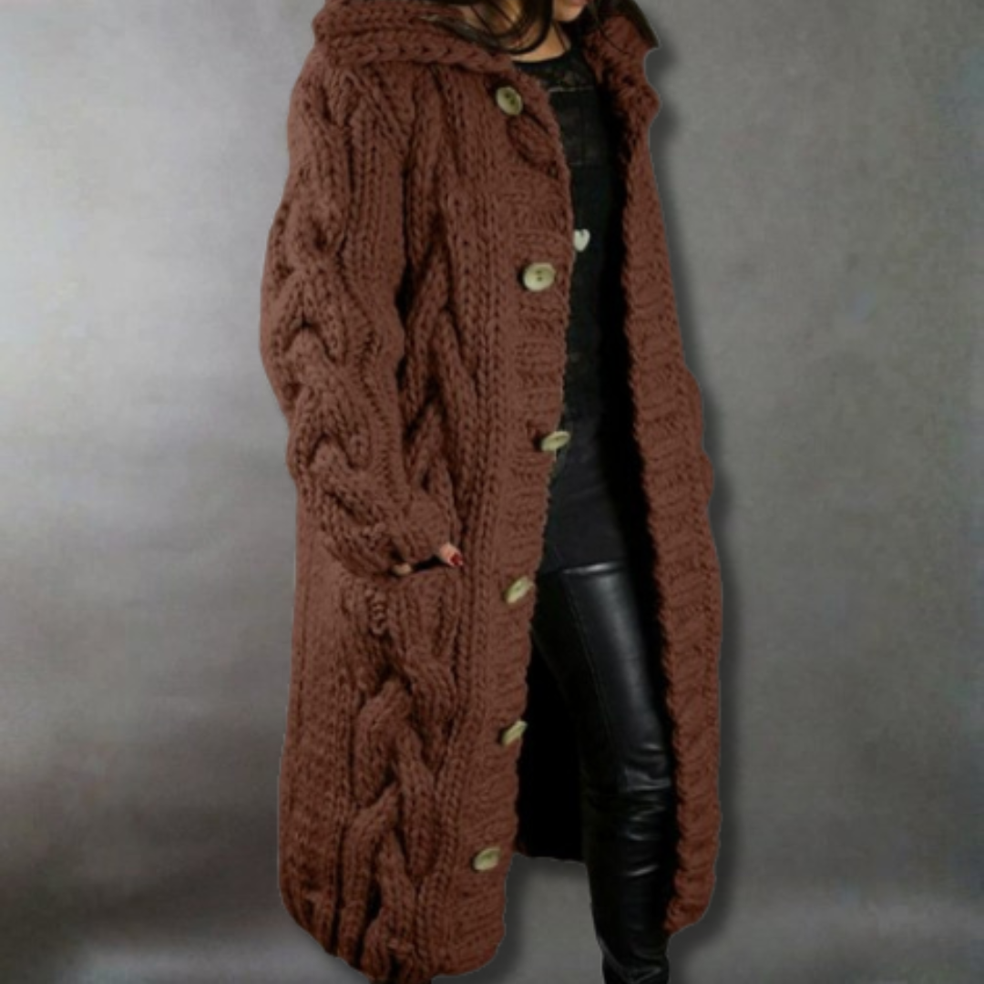 Lora™ | Thick Knitted Coat
