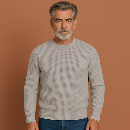 Comfortable Men's Cotton Blend Sweater | Timo