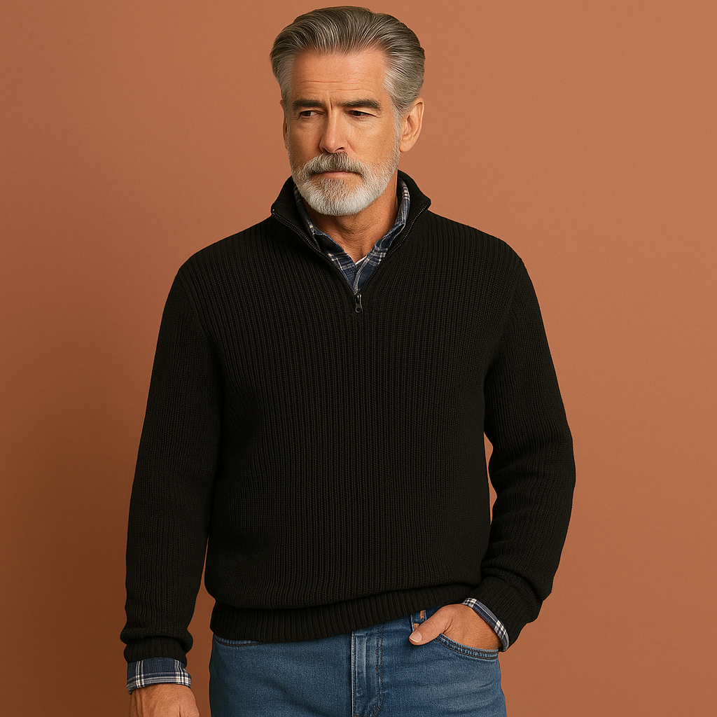 Warm wool sweater for men | Lars