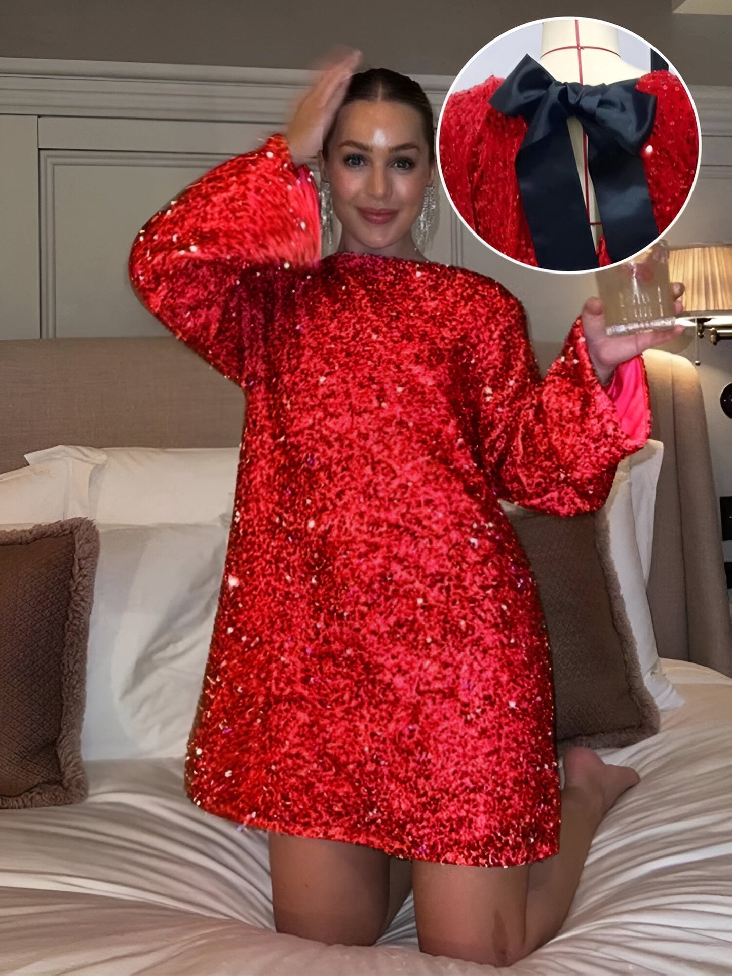 Lisa™ | Elegant klänning med rosett