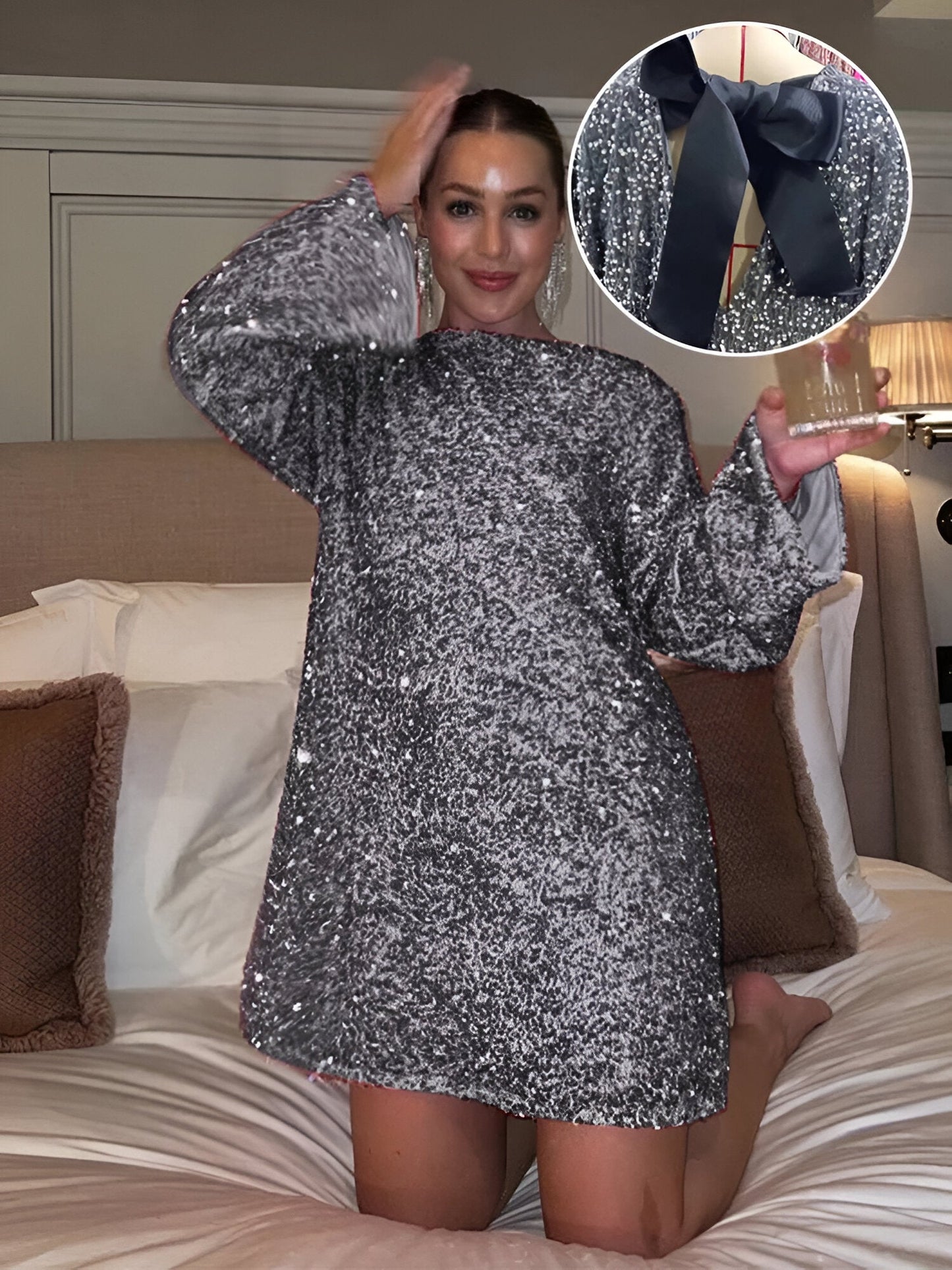 Lisa™ | Elegant klänning med rosett